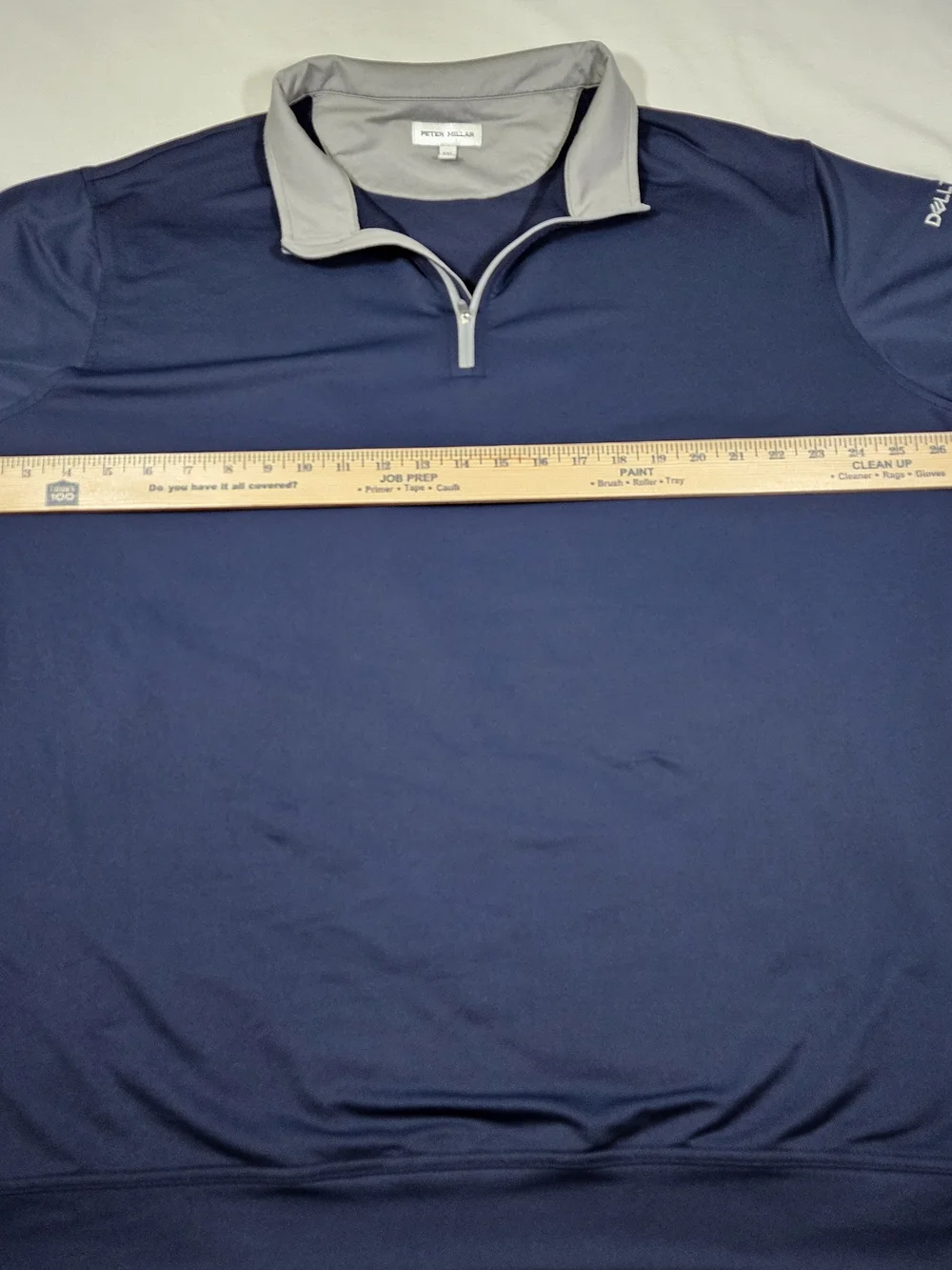 Peter Millar Men's Golf Pullover Quarter Zip XXL Navy Blue Dell Technologies